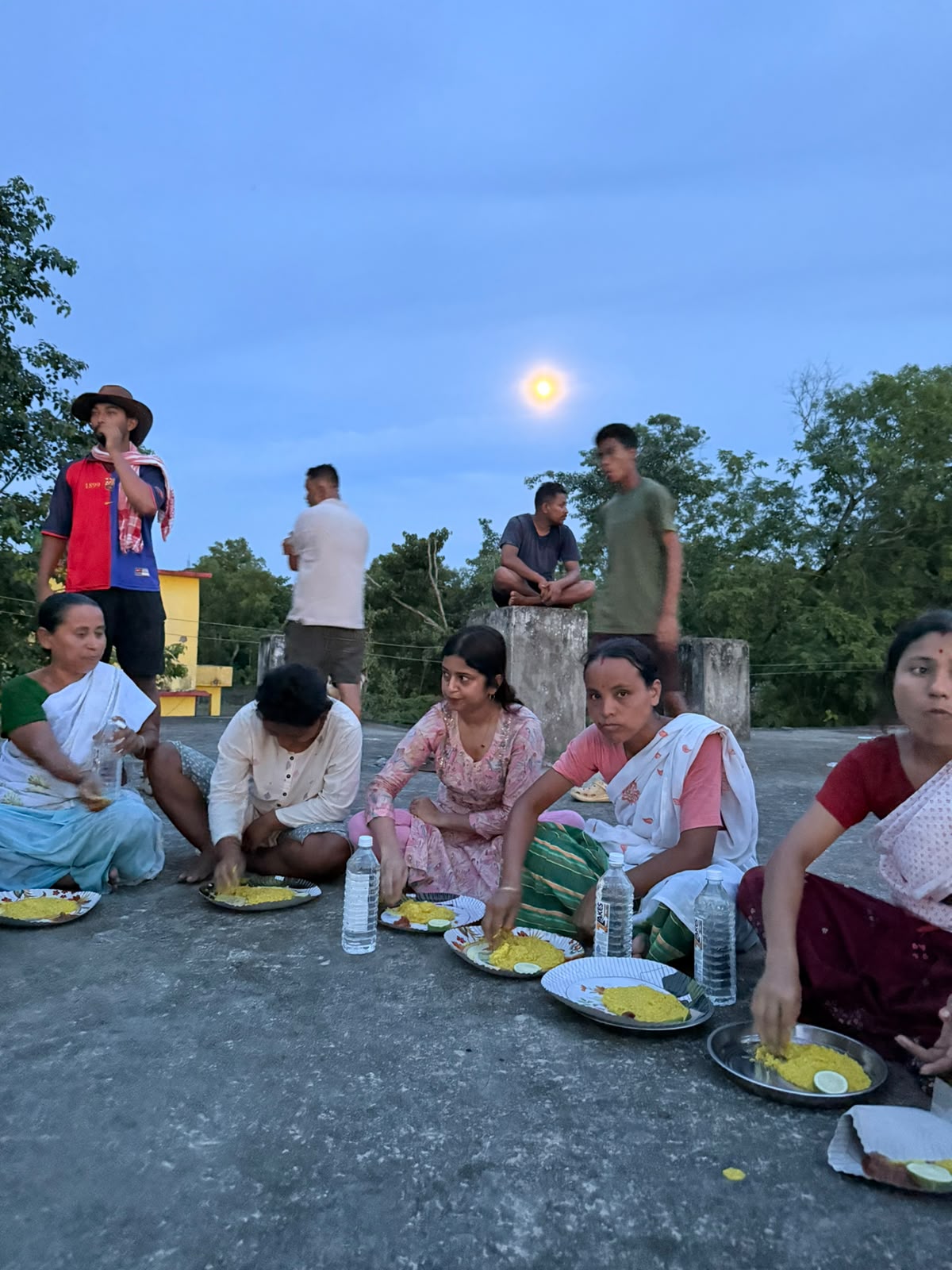 Community meal service continuing into the evening